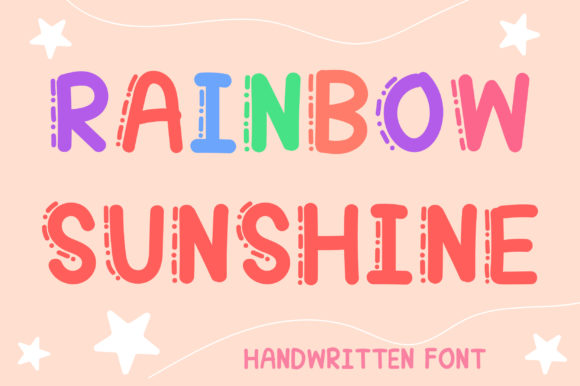 A Rainbow Sunshine Font That Brightens Every Brand
