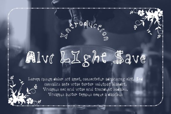 Alvi LIght Save: A Quirky Display Font for Editorial Design