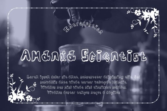 Amanda Scientist: A Fun Display Font for Bold Marketing Visuals