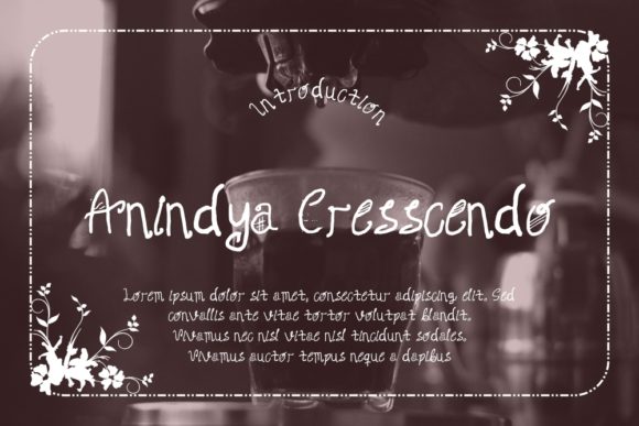 Anindya Cresscendo: A Playful Font for Authentic Branding