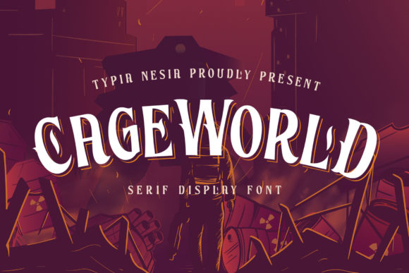 Cageworld: A Vintage Display Font That Makes Your Headlines Pop