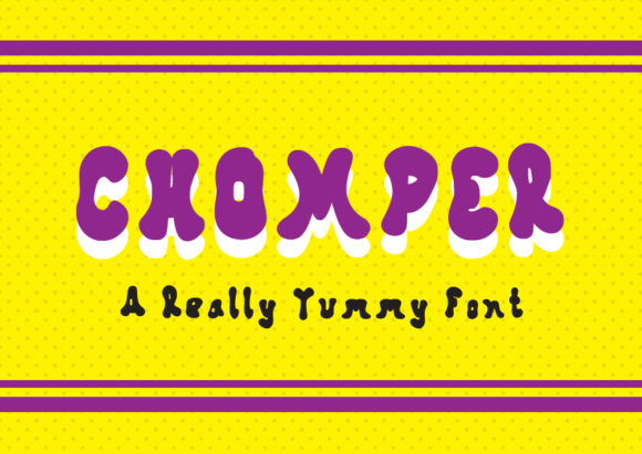 Chomper: A Playful Display Font That Builds Brand Trust