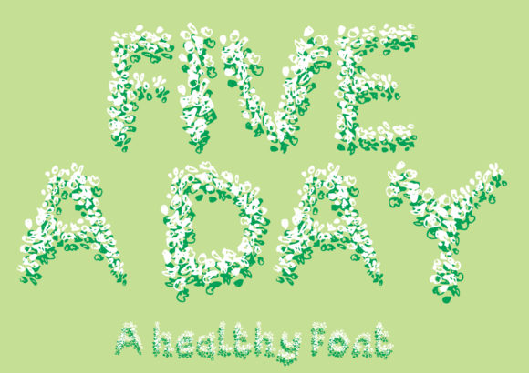 Five a Day: A Sweet Display Font for Web Designers