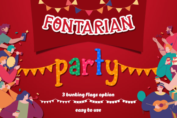 Fontarian Party: A Festive Display Font for Editorial Design