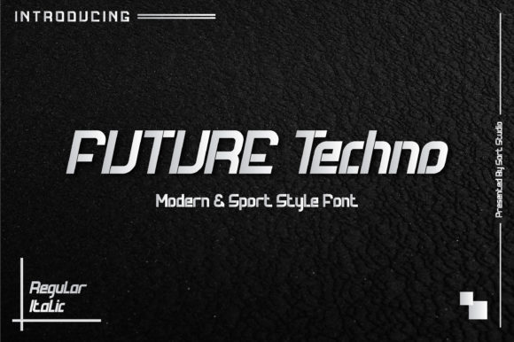 Future Techno: A Playful Display Typeface for Campaign Creators