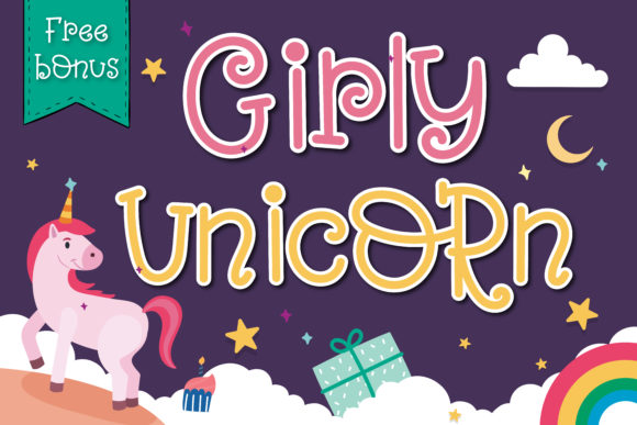 Girly Unicorn: A Display Font That Brightens Campaigns
