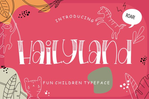 Hailyland: A Playful Display Font for Joyful Branding