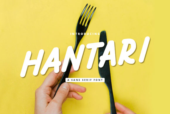 Hantari: A Bold Display Font for Web Designers