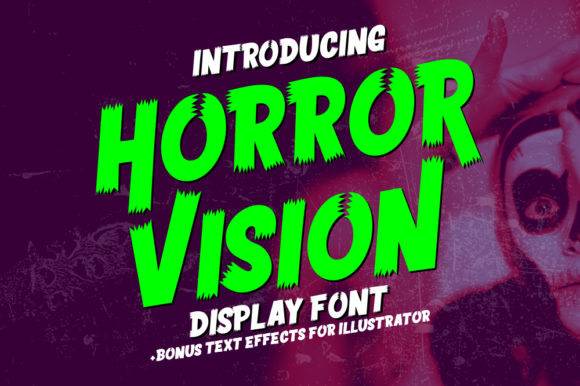 Horror Vision: A Bold Display Font for Creative Makers