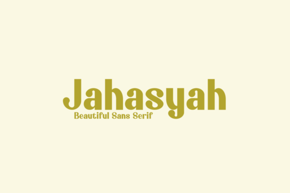 Jahasyah: A Sweet Display Font for Modern Web Design