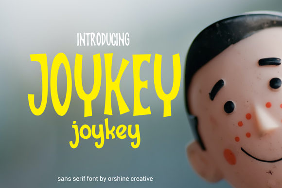 Joykey: A Friendly Display Font for Handmade Labels & Printables
