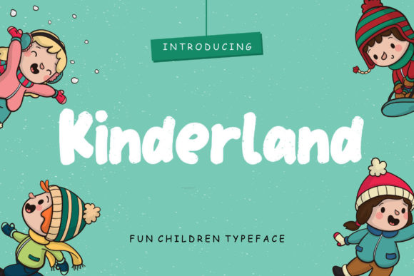 Kinderland: A Whimsical Display Font for Playful Brand Identities