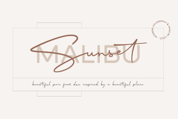 Malibu Sunset: A Display Font That Elevates Digital Branding