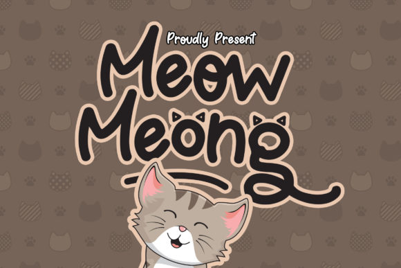 Meow Meong: A Sweet Display Font for Handmade Goods