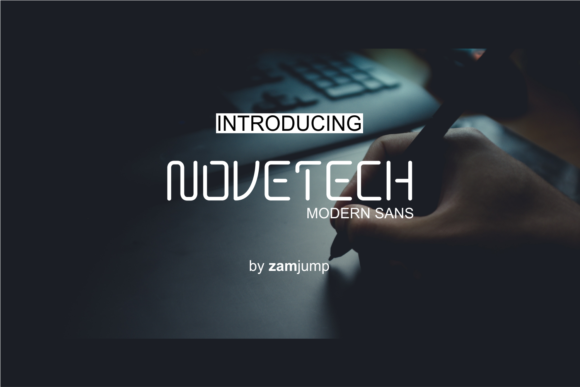 Novetech: A Modern Display Font for Memorable Branding