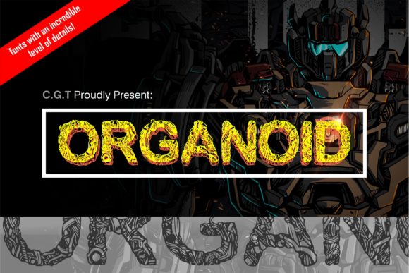 Organoid: A Bold, Sculptural Display Font
