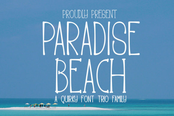 Paradise Beach: The Minimal Display Font Crafters Love