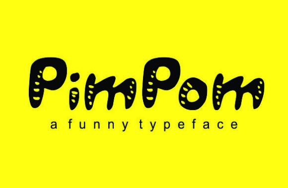 Pimpom: A Quirky Display Font for Modern Marketing