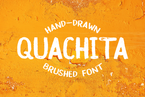 Quachita: The Rust-Textured Brushed Font for Marketing