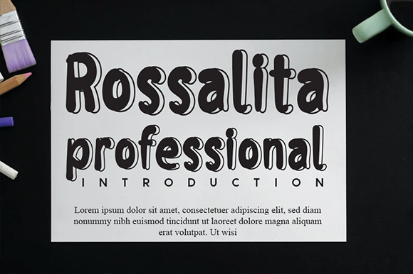 Rossalita: A Bold Display Font With Casual Charm
