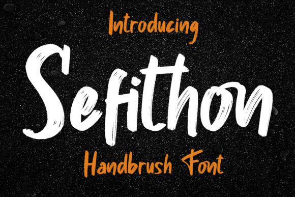 Sefithon: A Hand-Brushed Display Font for Maker Projects