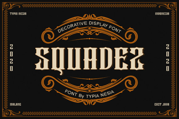 Squadez: A Bold Display Font for Campaign Creatives