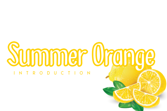 Summer Orange: A Sweet Display Font for Editorial Design