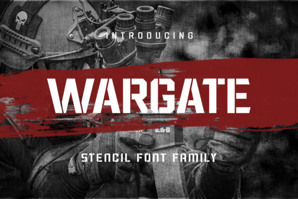 Wargate: A Bold Display Font for Handmade Labels & Craft Projects